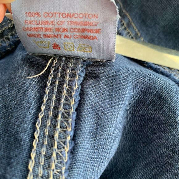 Vintage 90s Y2K Silver Jeans Denim Bib Overalls - Picture 12 of 16